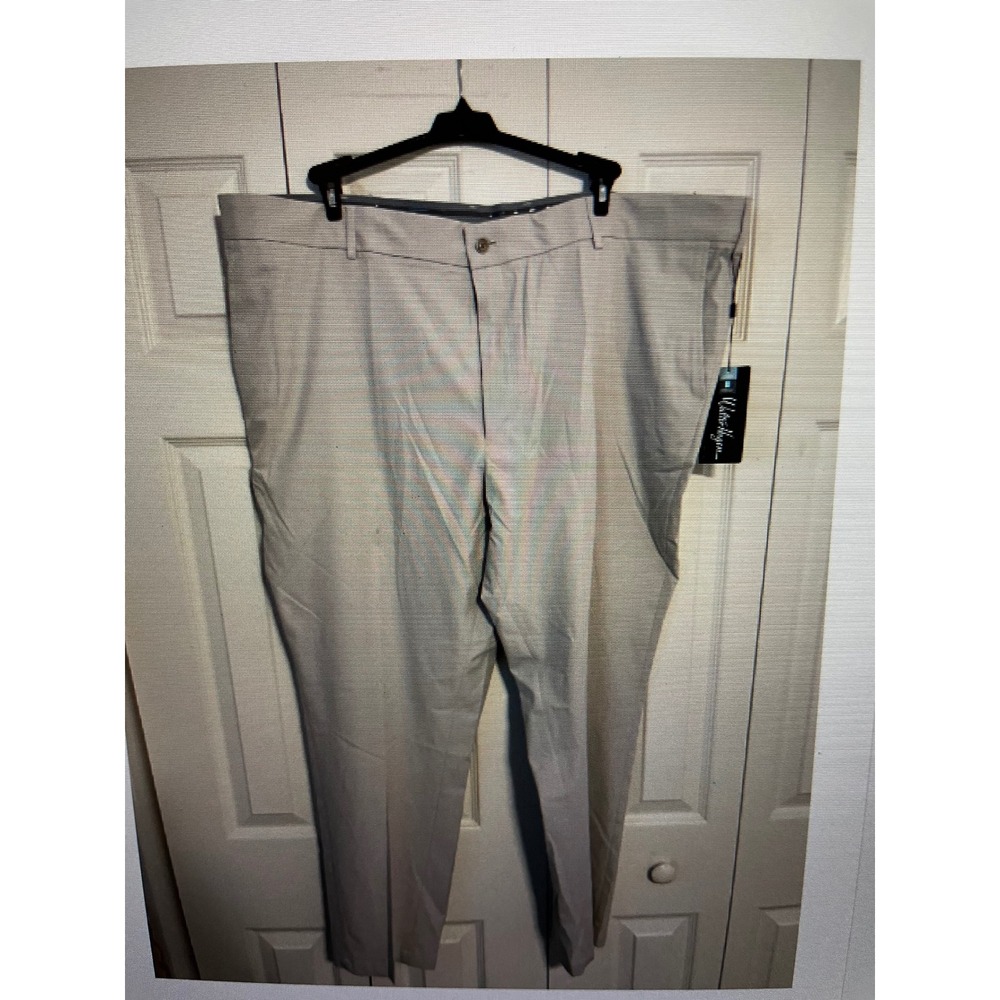 Walter Hagen Perfect 11 Golf Pants Mens 46x32 Light Khaki Big & Tall MGA15200BT - Picture 2 of 4